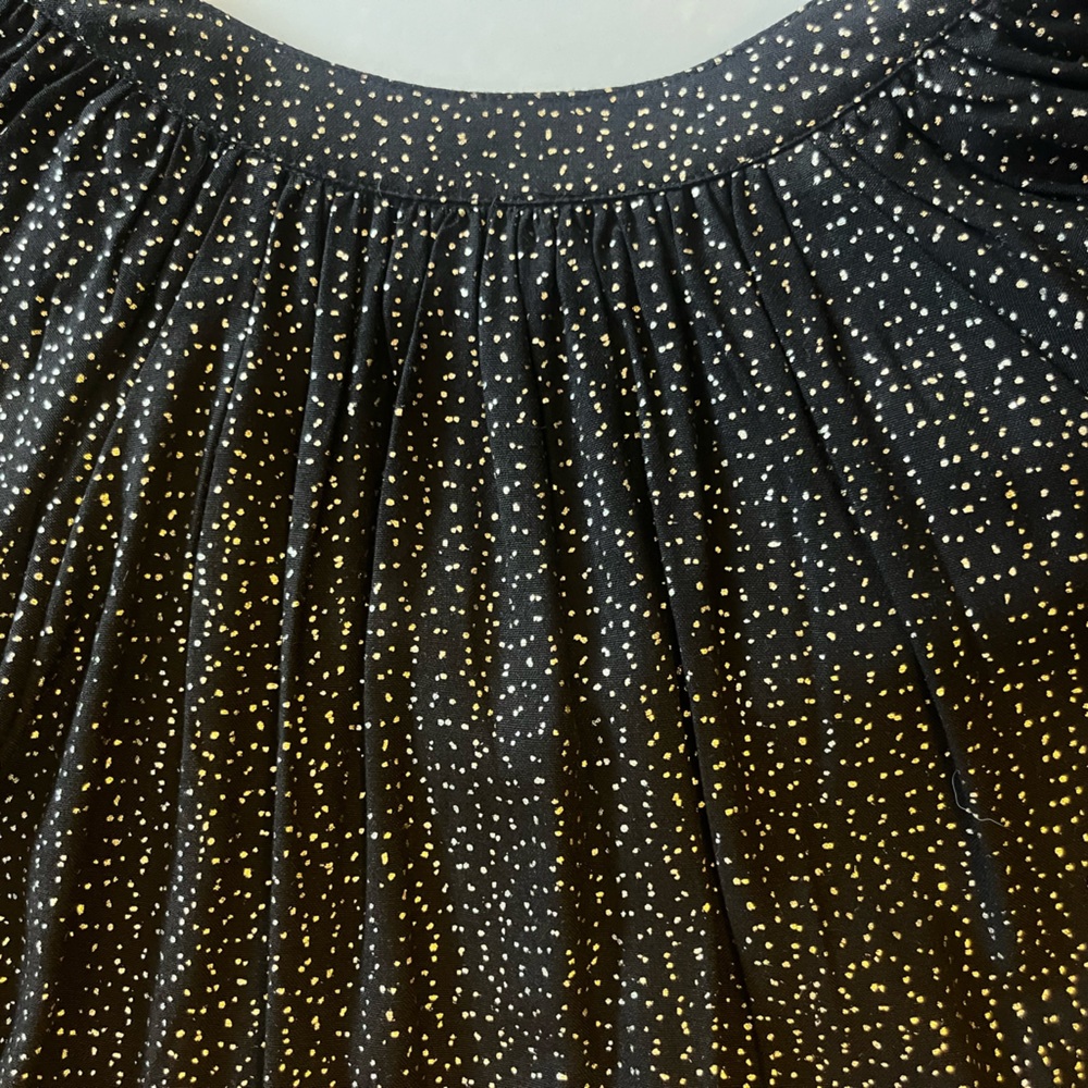 Velvet by Graham & Spencer Black with Metallic Speckles Woven Top SIZE SMALL - Picture 4 of 5